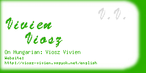 vivien viosz business card